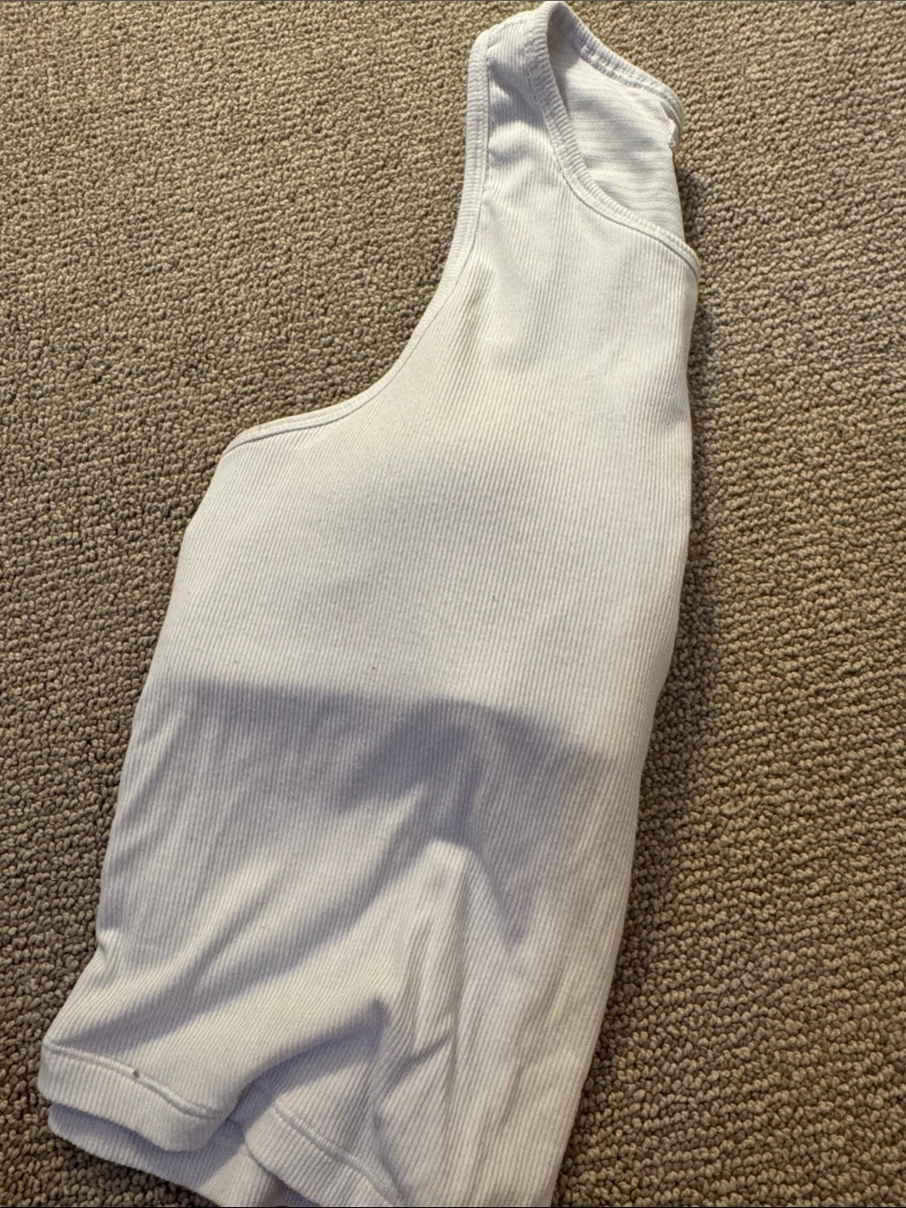 Nuuds White Ribbed Tank Top - Picture 5 of 7
